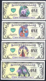  numbered $ 1 s series 2013 disneyland dollars price is for 1 set