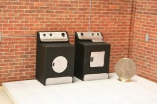 24 G Scale Washer and Dryer Appliances Diorama Accessory