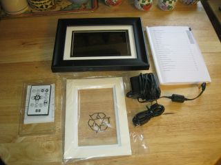 HP 7 Digital Picture Frame DF780A4 Wood Frame New
