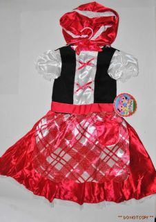  Tales Scarlet Riding Hoody Dress Up Costume 3T 4T Girls Toddler