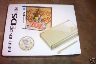 Nintendo DS Lite Gold Zelda Edition New in Box RARE 0045496718114