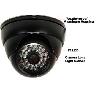 Dome Security Camera Wide Angle Outdoor Day Night with 1 3 Sony Effio