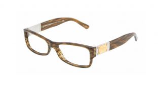 Dolce Gabbana DG3094 1727 Demo Frames Eyeglasses Brown Gold Slv