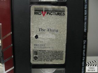 The Thing VHS Kenneth Tobey, Margaret Sheridan; Christian Nyby