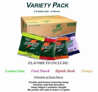 Gatorade 03944 Variety 21 oz Powder Drink Mix 32 Pack