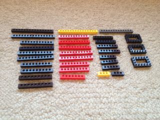 LEGO 29 Pieces Technic Blocks Bricks Mindstorms Red Yellow black