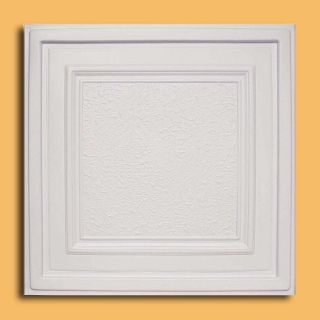 Drop in 24x24 PVC Antique White Ceiling Tile Zeta No Hassle