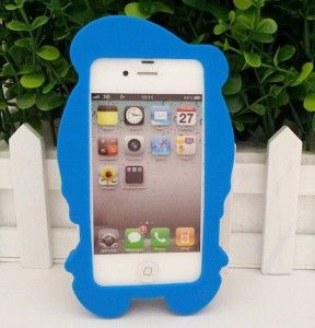 3D Disney Donald Duck Blue White Case for Apple IPhone 4 4G 4S