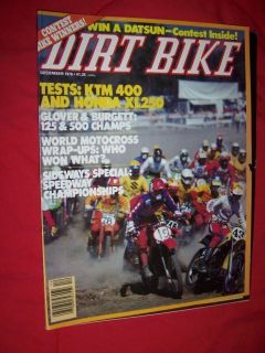 DIRT BIKE and Popular Cycling Back Issues 1977 1978, 3 issue LOT