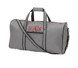 Personalized Houndstooth 21 Duffel Bag Tote Heavy Duty Sports Gym