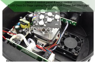 DMX512 Disco DJ Stage Lighting Digital LED RGB Crystal Ball Effect