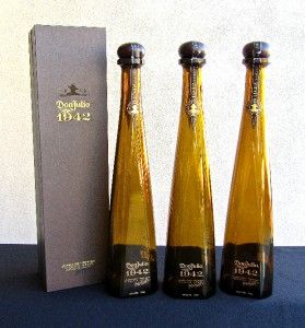 Don Julio 1942 TEQUILA 100% AGAVE TEQUILA EMTPY BOTTLES, 1 WITH CASE