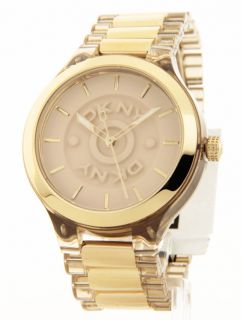 Donna Karan Womens Casual Clear Plastic New Watch NY8168