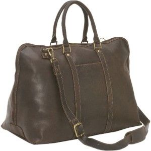 le donne getaway large distressed leather duffel bag