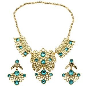 New Disney Jasmine Costume Jewelry Necklace Earring Set