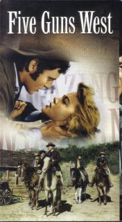 VHS Five Guns West Dorothy Malone Mike Conners