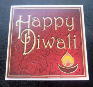  Happy Diwali Paisley Diwali Card