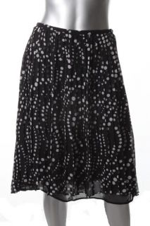 Jones New York New Black White Polka Dot Pleated Skirt Plus 14W BHFO