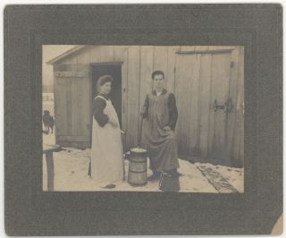 G03 285 George Doty Wife Churning Butter 2 Photos