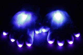 Cotton Kandi Rave Glove Set LED Dotz Light Show New