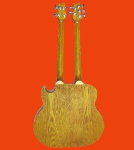  double neck 4 5 string cutaway acoustic electric bass guitar search