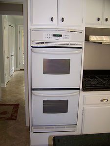 Kenmore White 24 inch Wide Electric Double Oven Self Clean