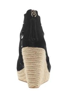 New in Box DV By Dolce Vita Wedged Toni Espadrille Sandals in Black