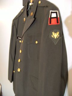 US Army Officer Dress Dark Green Uniform jacket pants Set AIR CADET