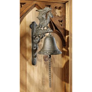  Manor Gothic Cast Iron Castle Dragon Bell Ringer Distinctive Door Bell