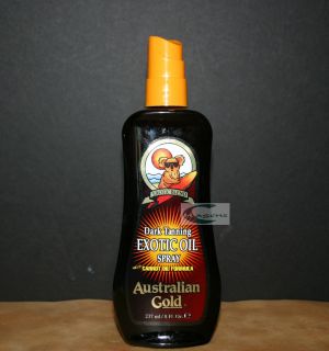 Australian Gold Dark Tanning Exotic Oil Spray 8 Oz