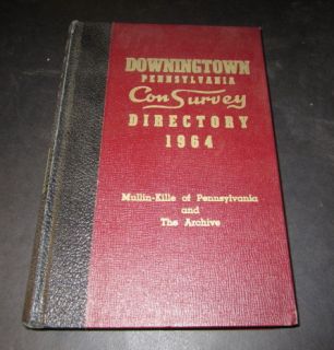 Old 1964   DOWNINGTOWN   Pennsylvania   PA.   City Directory