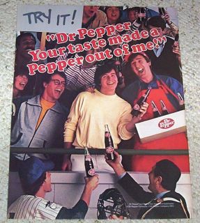 1983 Ad Dr Pepper Soda Pop Drink Baseball Guys Print Ad