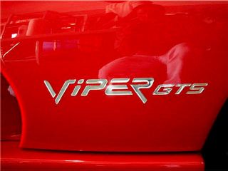 Dodge Viper GTS Chrome Vinyl Fender Emblems IGC V2GTS Bset