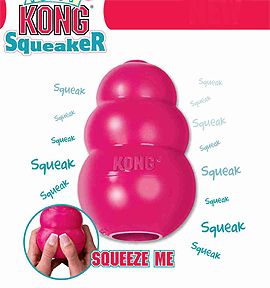 Kong Puppy Dog Squeaker Chew Rubber Teething Squeaky Chewing Toy
