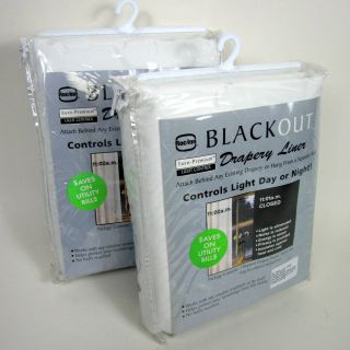 NEW ROC LON BLACKOUT DRAPERY LINING 80 X 80 SHADES 2 SETS from POTTERY