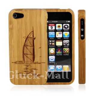 Genuine Natural Real Wood Bamboo Hard Case Cover for Apple iPhone 5g
