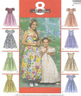  Evening Dress Sewing Pattern V Waist Lace Overlay Option Easy 3489