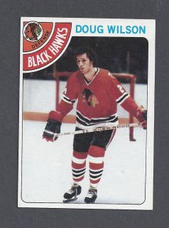 1978 79 Topps Hockey Doug Wilson Rookie 168 Chicago Black Hawks NMT