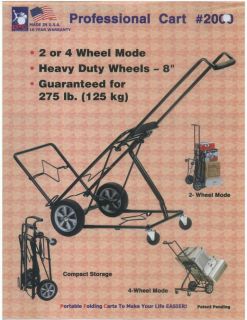OR 4 WHEEL PORTABLE FOLDING DOLLY MOVING HAND CART TRUCK HOLDS