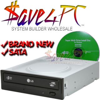 LG® Light Scribe SATA Internal DVD R RW DL Burner Drive
