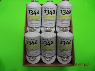 Pak Dupont R 134a UV Dye Leak Detect 6 12oz Cans Refrigerant Freon