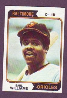 1974 Topps Baseball Earl Williams Orioles #375 NM