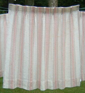 Westwood Pinch Pleated Lined Draperies Curtains Pink Dusty Rose White