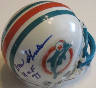 Don Shula Miami Dolphins HOF 97 Signed Autographed Mini Helmet COA