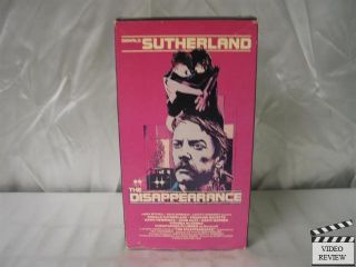 Disappearance VHS 1984 Vestrom Video Donald Sutherland