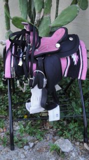  Donkey & Miniature Horse COMPLETE 8 PINK Western Saddle Package