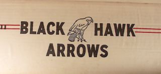 Vintage Black Hawk Aarows Box with 2 Unknown Aarows