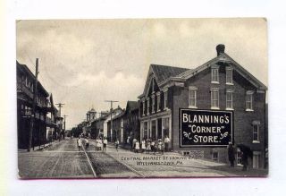 Central Market St Looking East Williamstown Pennsylvania Blanning
