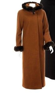 New Womens Donnybrook Long Faux Fur Hooded Coat Jacket Brown 12