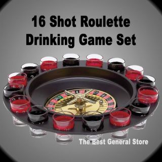  Shot Roulette Wheel Bar Drinking Adult Party Game Set Camping